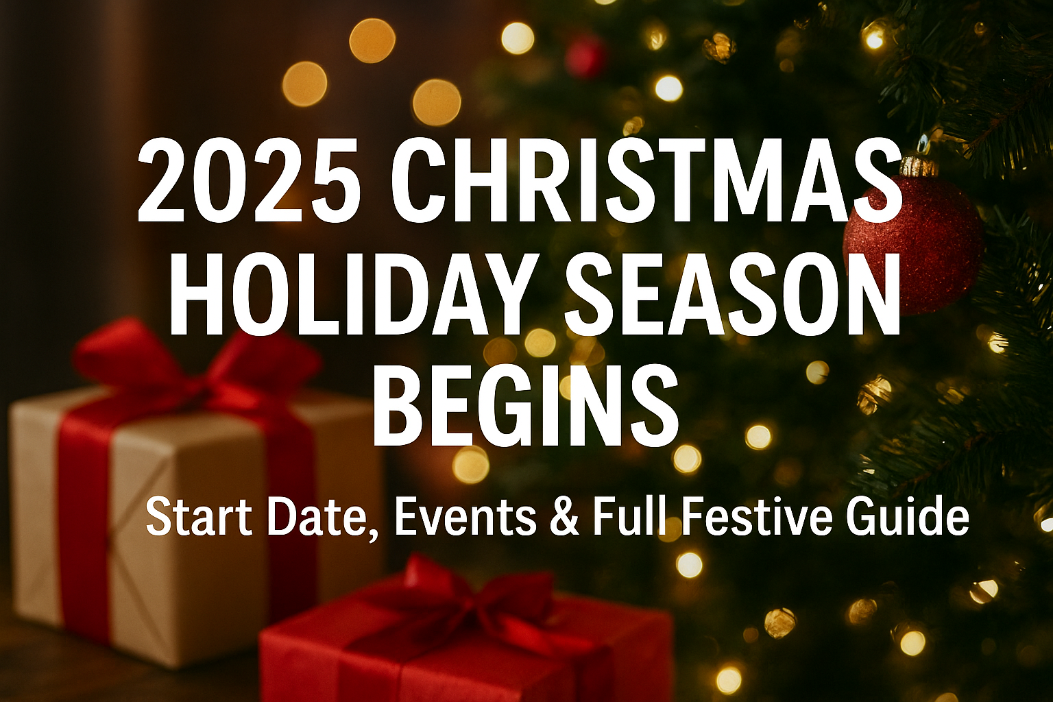 2025 Christmas holiday season begins! Discover start dates, events, shopping deals, family gatherings & festive celebrations.