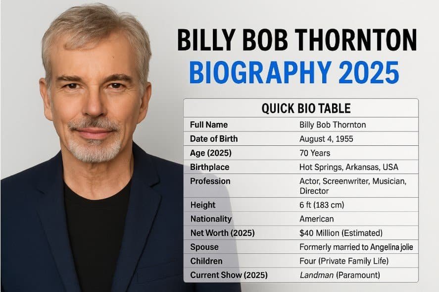 Billy Bob Thornton Biography, Net Worth, Career, Family & New Show (2025)
